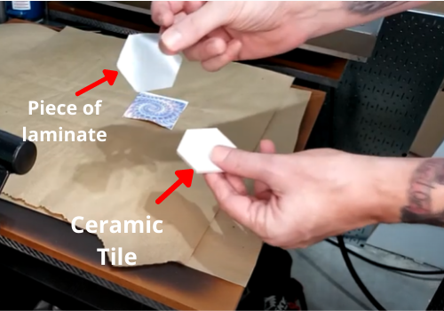 Step 2 of Process Guide Of Sublimation Tile Printing